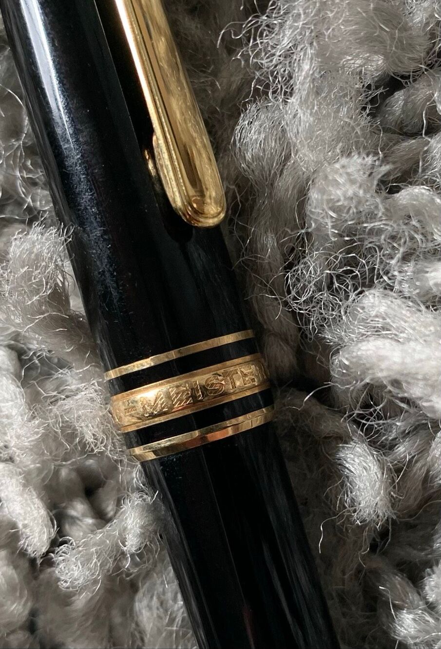 Vtg Montblanc Meisterstuck Black Gold LeGrand Ballpoint Pen GERMANY - Picture 4 of 8